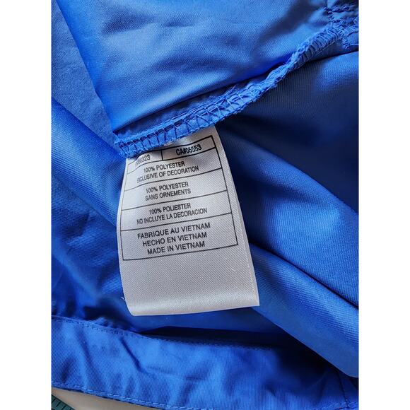 NIKE GOLF + ESPN PLUS Blue Orange Wind Shield 1/4 Zip Pullover Jacket SZ L - Picture 9 of 11